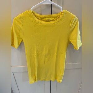 J. Crew Bright Yellow Short Sleeve Crewneck Tee